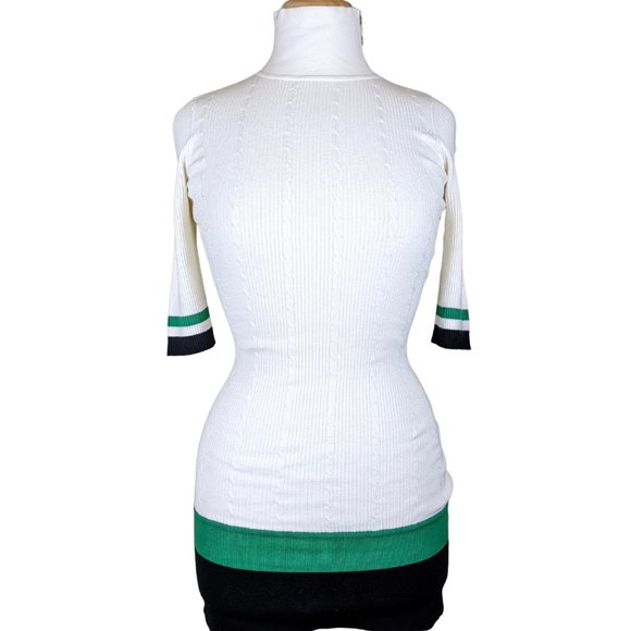 Guess turtleneck off white knitted mini dress Small - Picture 1 of 16